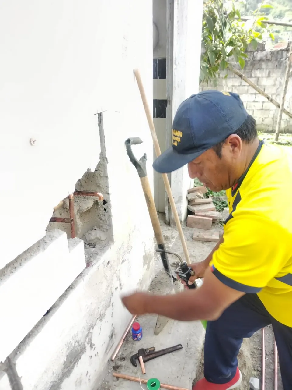 Sistema de tuberías de cobre